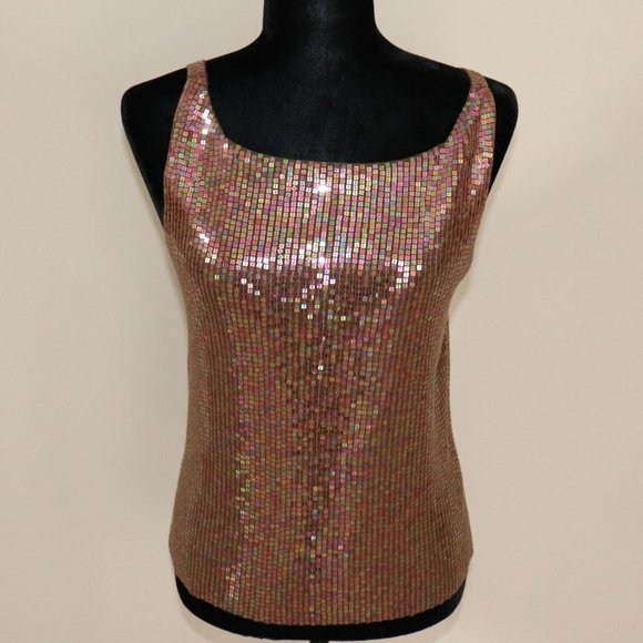 Ann Taylor‎ Sequined Tank Size L - Picture 1 of 4